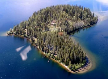 Die herzförmige Insel Otter Island