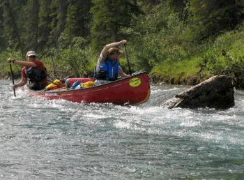 Leichte Stromschnelle auf dem Wind River