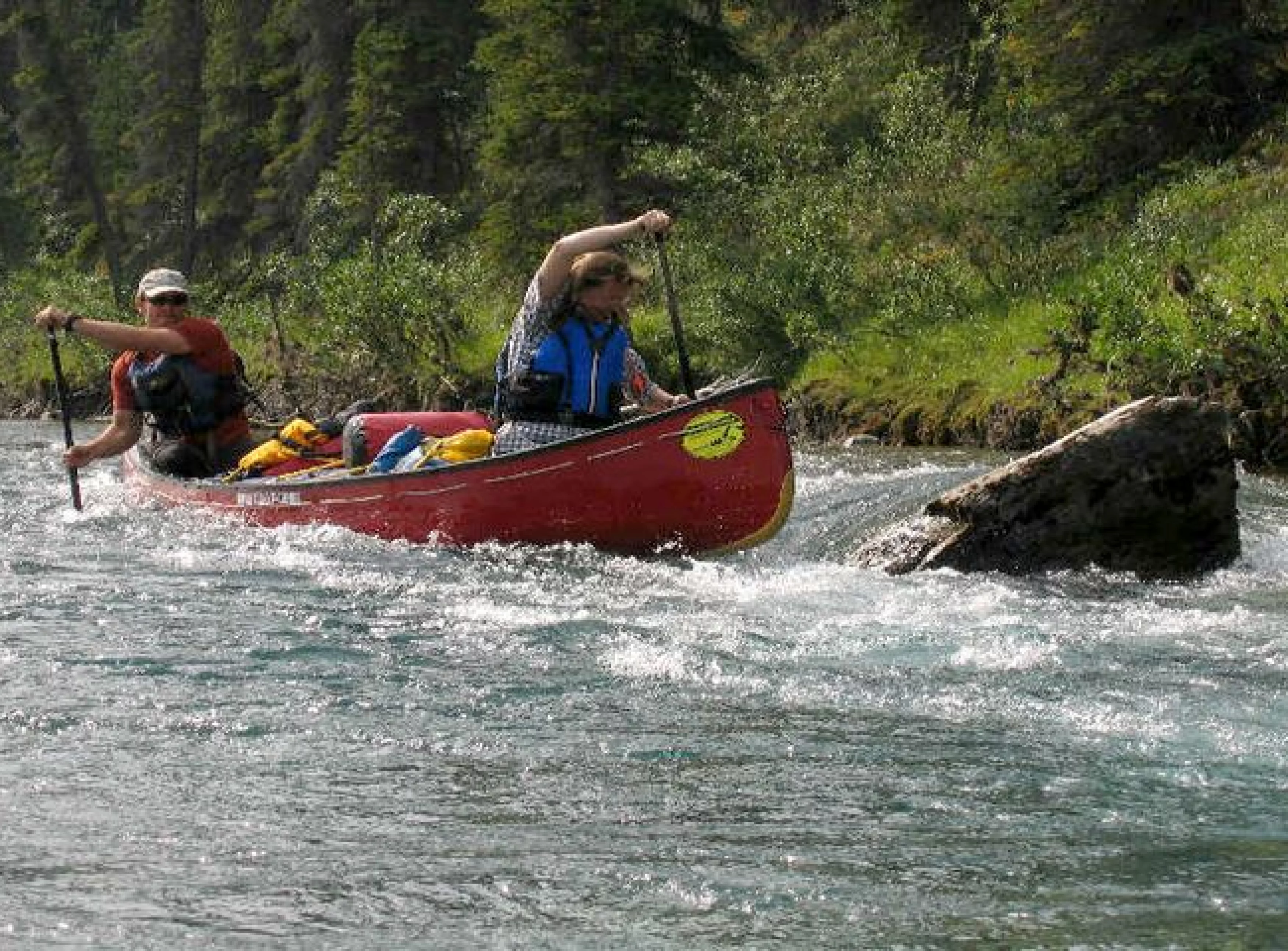 Leichte Stromschnelle auf dem Wind River