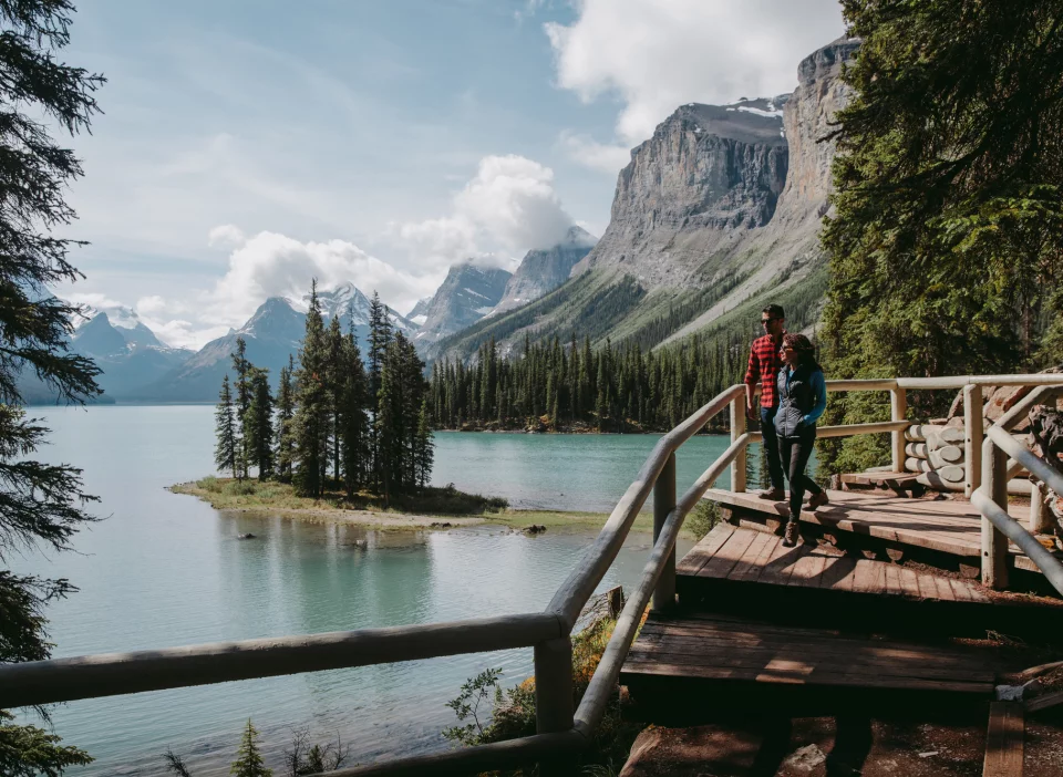 Spirit Island, Maligne Lake im Jasper National Park