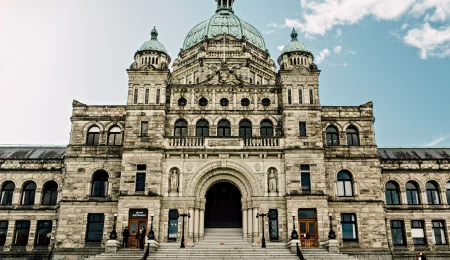 Das Parlamentsgebäude in Victoria, BC