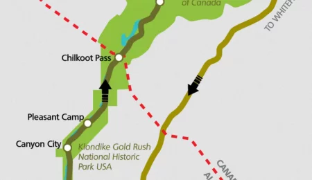 Chilkoot Trail Reiseverlauf