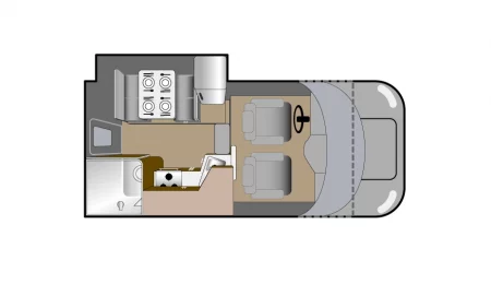 Truck Camper Slide Dinette von Fraserway Kanada / Tag-Ansicht