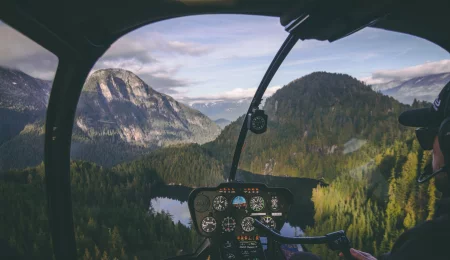 Helikopterflug - Kanada aus der Luft