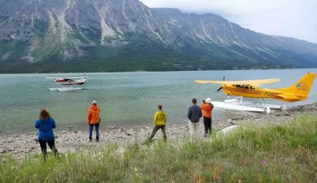 Chilkoot Trail - Abholung mit Wasserflugzeug am Lake Bennett