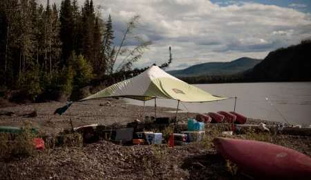 Camp am Yukon River