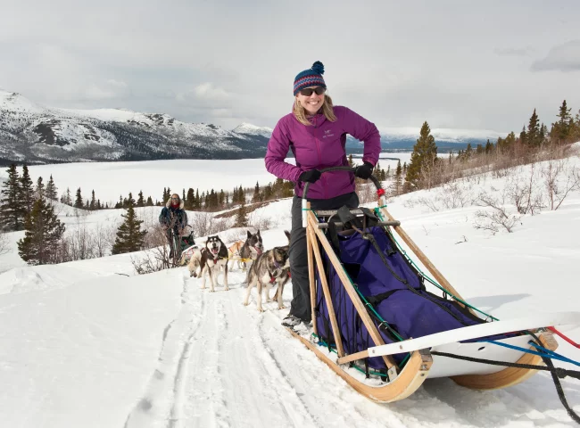 Unterwegs mit den Huskies