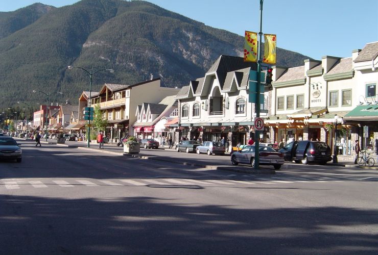 Die Ortschaft Banff 